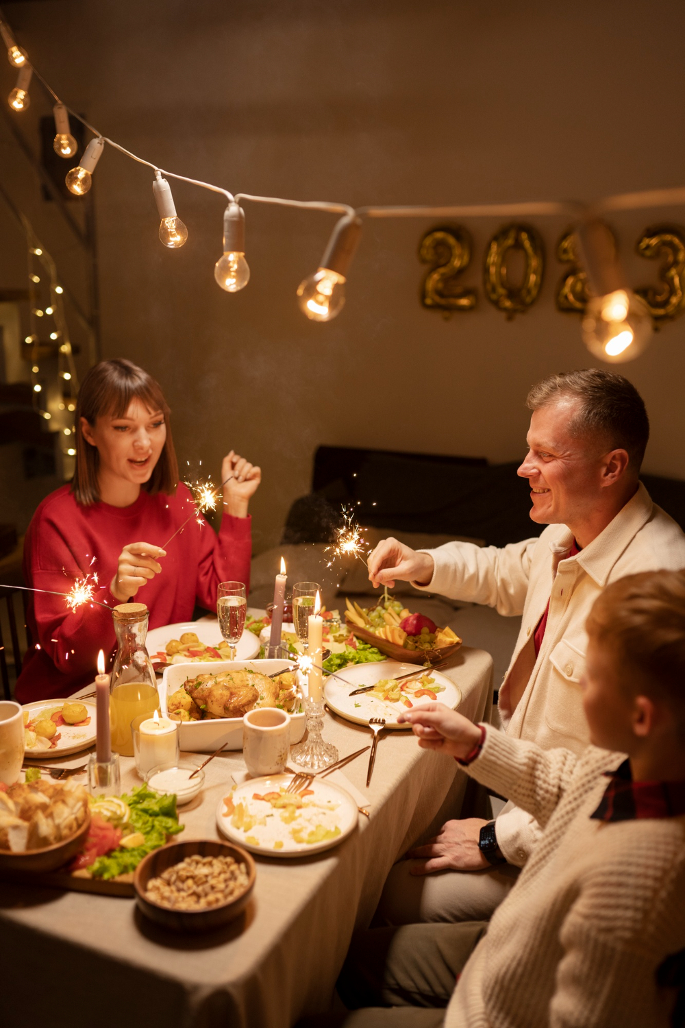 high-angle-family-sitting-table